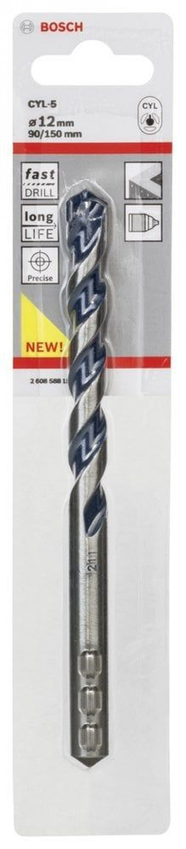Bosch CYL-5 Matkap Uç 12x90x150mm Beton ve Granit - 2