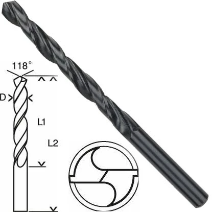 Bosch HSS-R Metal Matkap Uç 9.5x81x125mm
