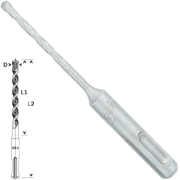 Bosch SDS-Plus-1 Matkap Uç 4x50x110mm Taş Beton ürün görseli