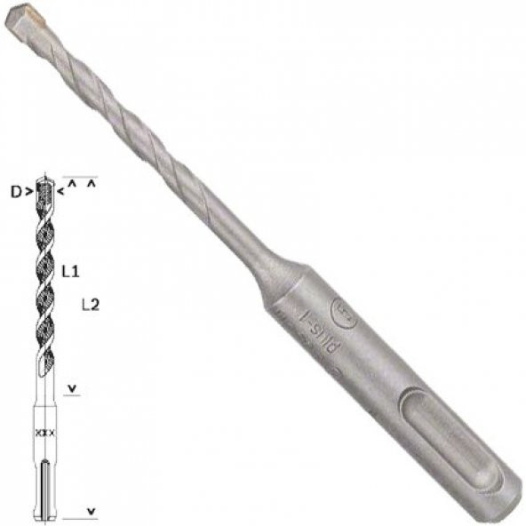 Bosch SDS-Plus-1 Matkap Uç 5x50x110mm Taş Beton - 1
