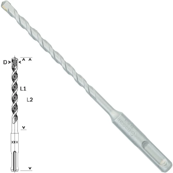 Bosch SDS-Plus-1 Matkap Uç 6.5x100x160mm Taş Beton ürün görseli