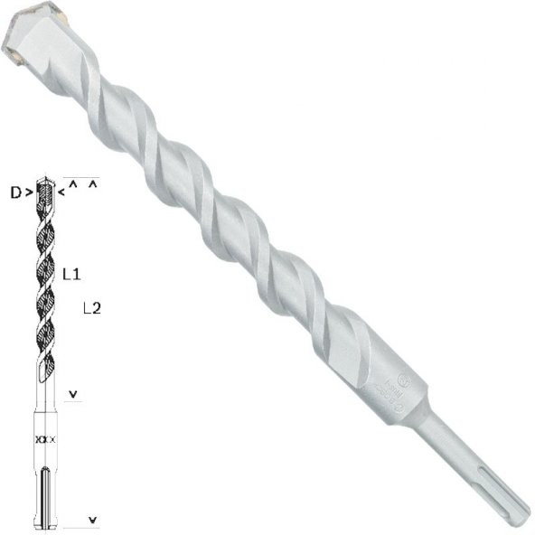 Bosch SDS-Plus-1 Matkap Uç 25x200x260mm Taş Beton - 3