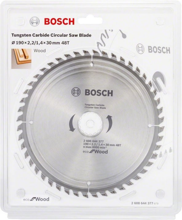 Bosch Optiline Eco Daire Testere Bıçağı 190mm 48Diş Ahşap - 2