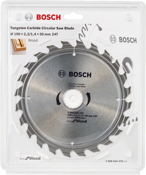 Bosch Optiline Eco Daire Testere Bıçağı 190mm 24Diş Ahşap - 2