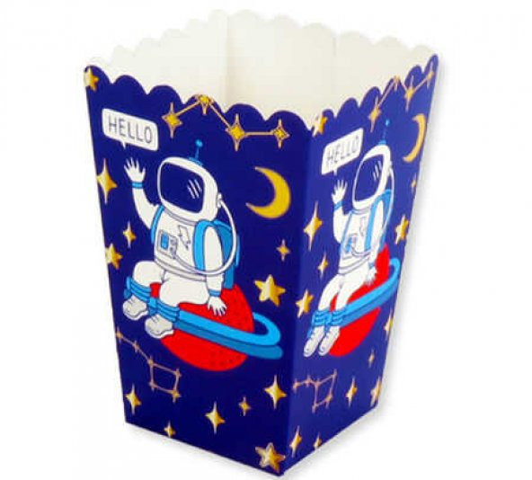 MISIR CİPS KUTUSU ASTRONOT UZAYDA 10 ADET ürün görseli