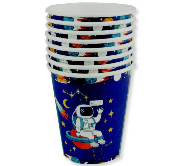 BARDAK ASTRONOT UZAYDA KARTON 8OZ 8 ADET - Resim 2