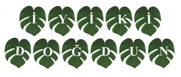 FLAMA İYİKİ DOĞDUN SAFARİ YAPRAK YEŞİL SET 1 ADET ürün görseli