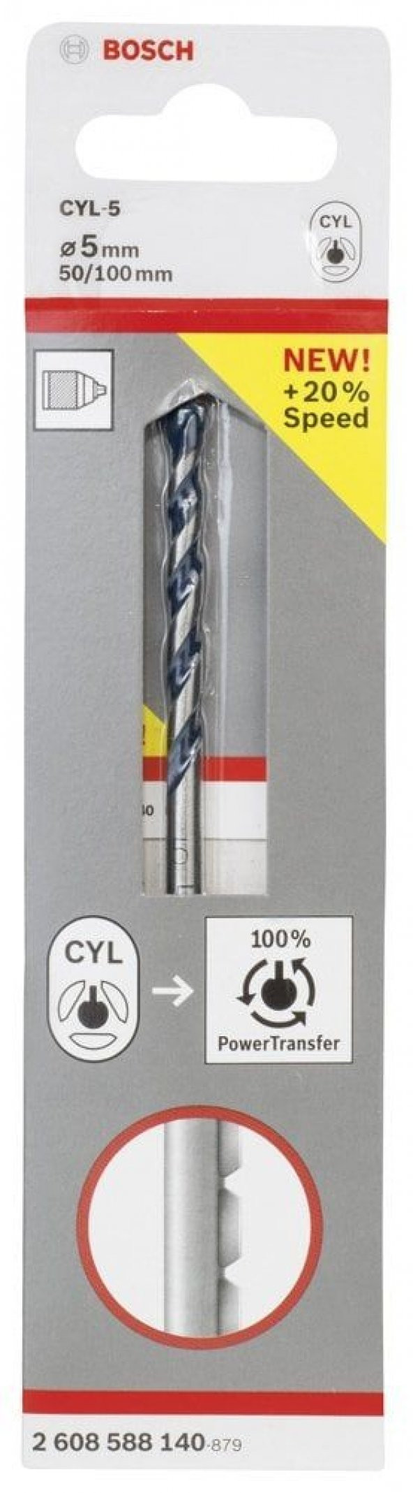 Bosch CYL-5 Matkap Uç 5x50x100mm Beton ve Granit - 3