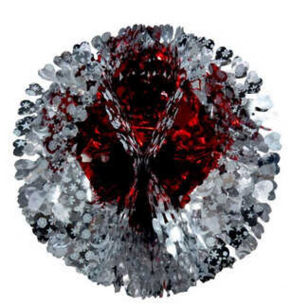 SÜS METALİZE AVİZEİ 50CM KIRMIZI 1 ADET ürün görseli