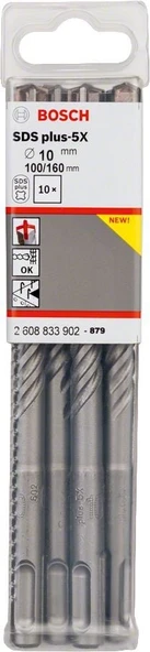 Bosch SDS-Plus 5X Matkap Uç 10x100x160mm Taş ve Beton 10'lu Paket - 2