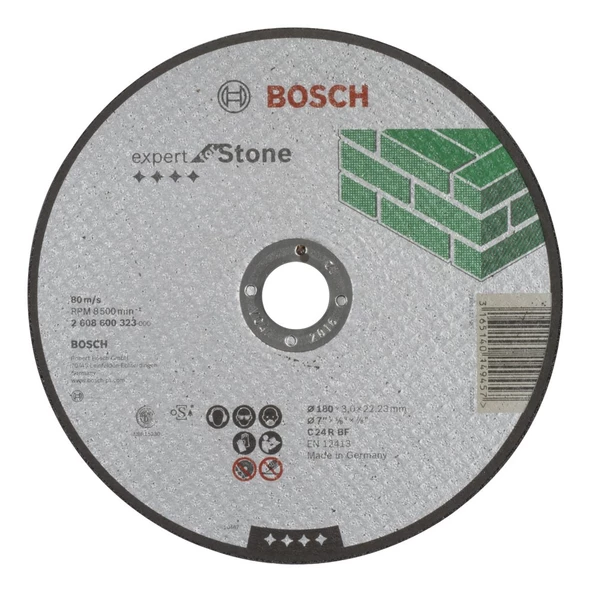 Bosch 180*3,0 mm Expert for Stone Düz