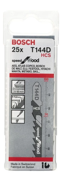 Bosch T144D Speed for Wood Dekupaj Testere Bıçağı 25'li - 2