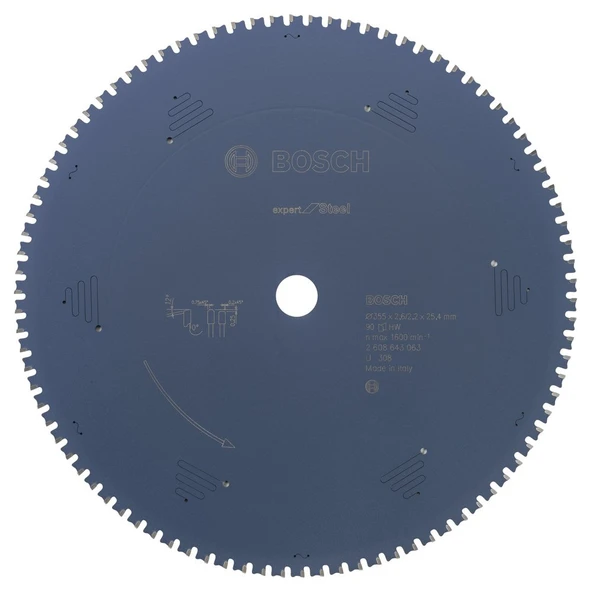 Bosch Expert for Steel 355*25,40 mm 90 Diş - 1