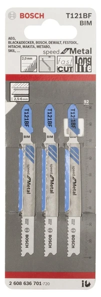 Bosch T 121 BF Speed for Metal 3'lü - 2