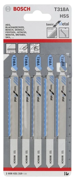 Bosch T 318 A Basic for Metal 5'li - 2