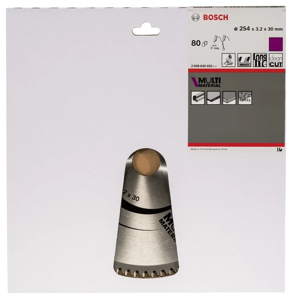 Bosch Multimaterial 254*30 Mm 80 Diş - 2