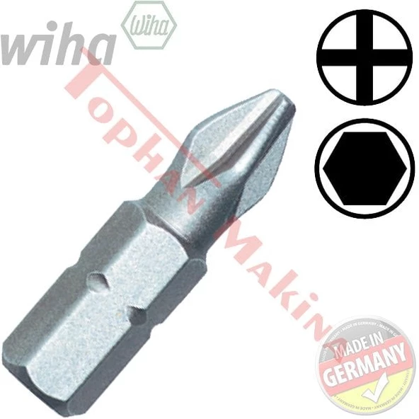 Wiha 7011Z Bits Uç Yıldız PH2 25mm