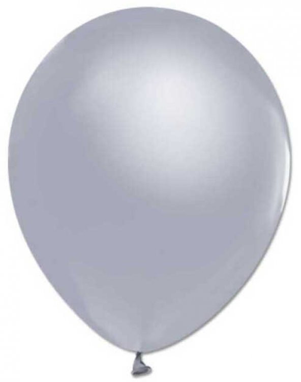 BALON METALİK DÜZ 12 İNC GÜMÜŞ 100 ADET ürün görseli