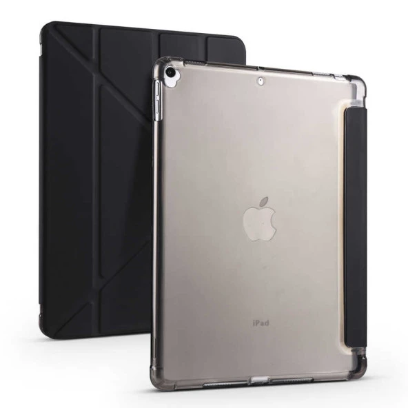 Apple iPad Pro 10.5 (7.Nesil) Tablet Kılıfı Standlı Katlanabilir Kalem Bölmeli