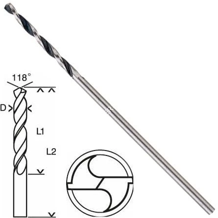 Bosch HSS PointTeQ Matkap Uç Metal 2.5x30x57mm