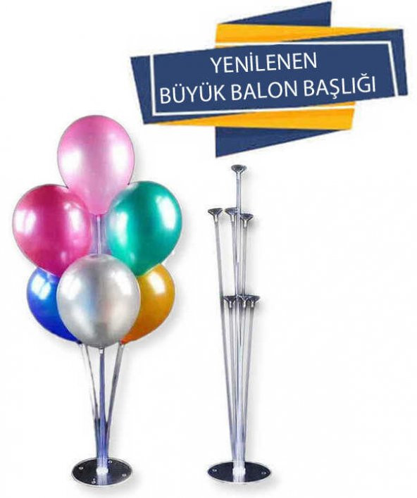 BALON SÜSLEME STANDI 75 CM ŞEFFAF 1 SET