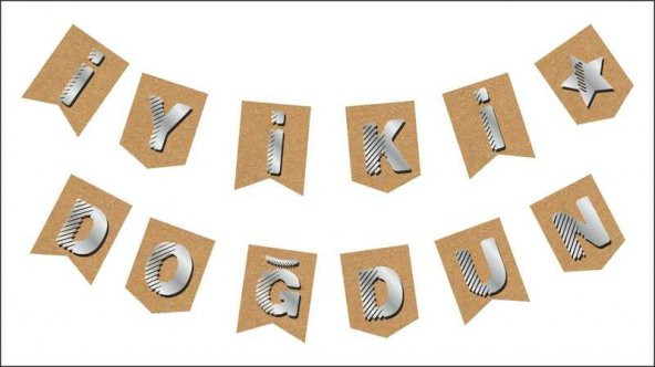 FLAMA İYİKİ DOĞDUN NATUREL SET 1 ADET - 2