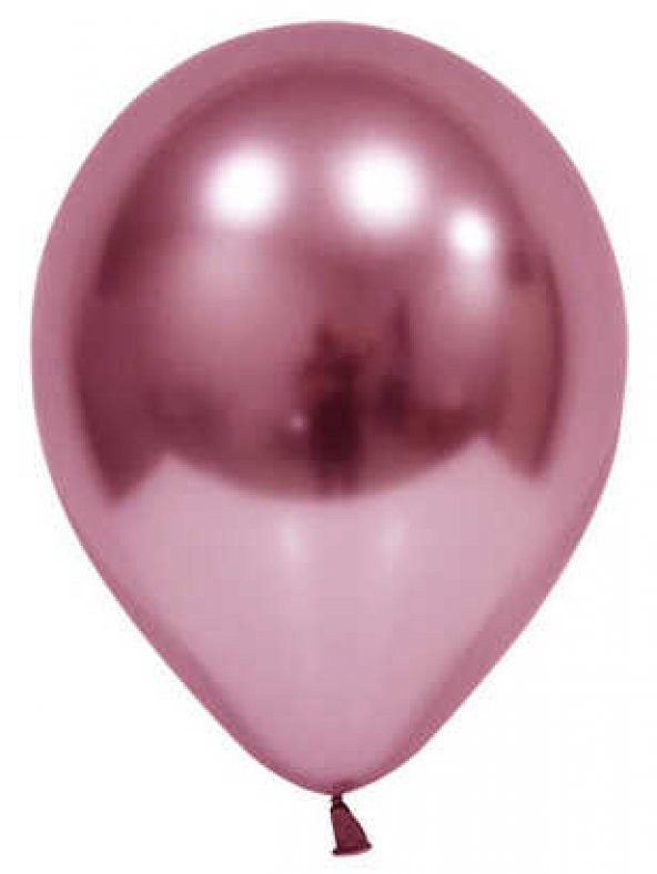 BALON KROM PARLAK 12 İNC PEMBE 50 ADET - 3