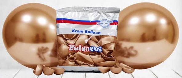 BALON KROM PARLAK 12 İNC BAKIR 50 ADET - 4