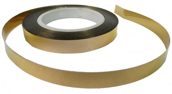 RAFYA METALİZE ALTIN 25 MT 8 MM 1 RULO - Resim 2