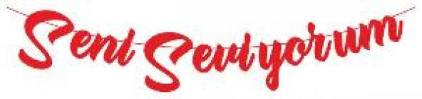 FLAMA SENİ SEVİYORUM METALİZE KRMZ SET 1 ADET - Resim 2