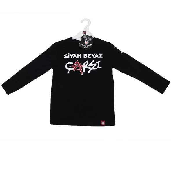 BJK SWT 020 Beşiktaş Orijinal Lisanslı Uzun Kol Sweatshirt