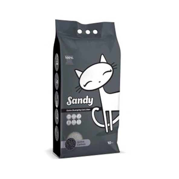 Sandy Aktif Karbonlu Kedi Kumu 10 Kg