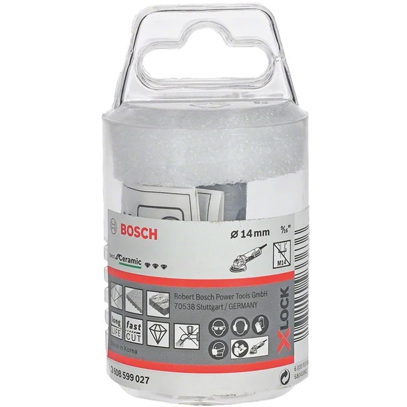 Bosch - X-LOCK - Best Serisi, Taşlama İçin Seramik Kuru Elmas Delici 14*30 mm - Resim 3