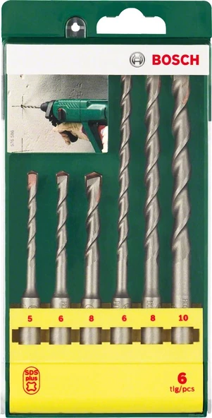Bosch - SDS-Plus Kırıcı Delici Matkap Ucu Seti 6 Parça (5/6/8x110mm 6/8/10x160mm) - 2