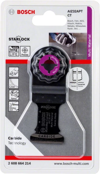 Bosch - Starlock - AIZ 32 APT - Karpit Çoklu Malzeme İçin Daldırmalı Testere Bıçağı 1'li - Resim 2