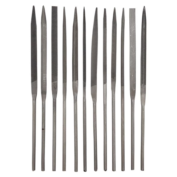 Three Files Saatçi Eğe Seti 14cm 12 Parça