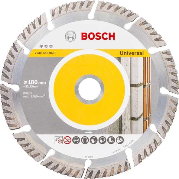 Bosch - Standard Seri Genel Yapı Malzemeleri İçin Elmas Kesme Diski 180 mm ürün görseli