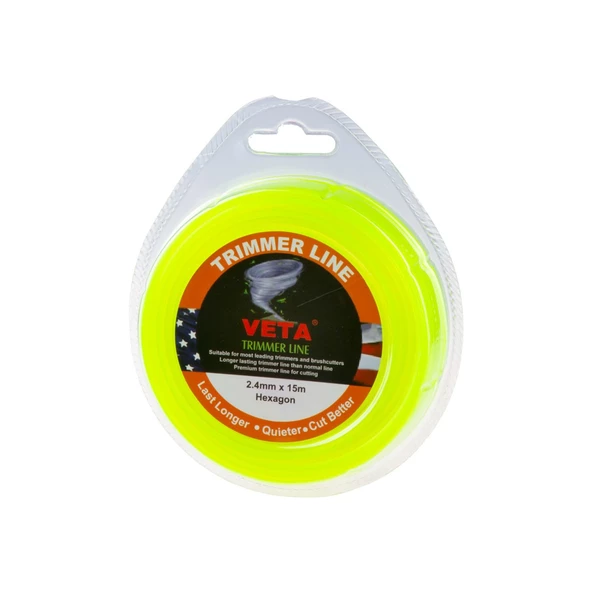 Veta 131742 Misina 2.4mm 15 Metre 6 Köşe