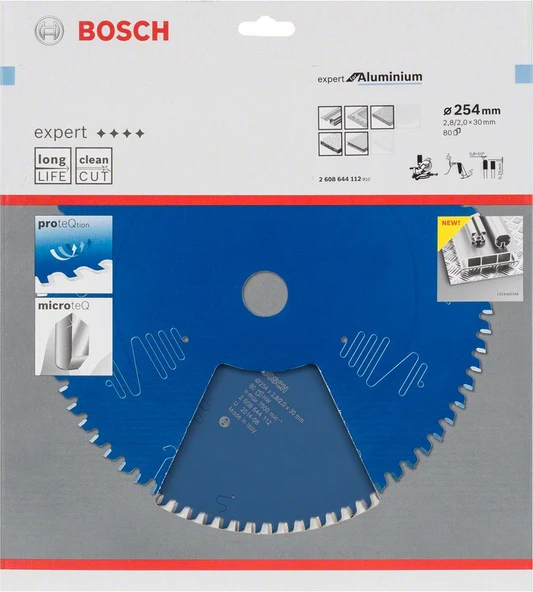 Bosch - Expert Serisi Alüminyum için Daire Testere Bıçağı 254*30 mm 80 Diş - 2