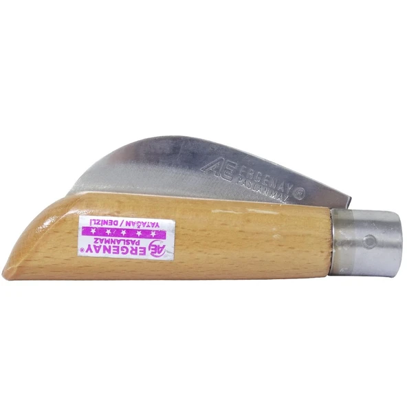 Ergenay Aşı Bıçağı Eğri Ağız Ahşap Sap 23cm - Denizli - 2