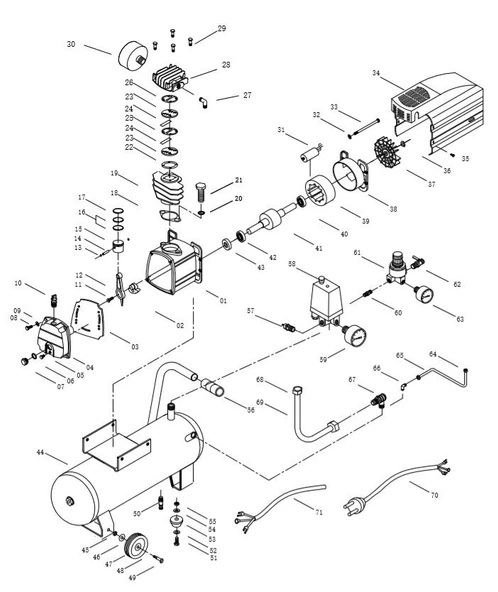 Palmera PA50L0158 Çalıştırma Şalteri - Palmera PA50L, PA50LS - 2
