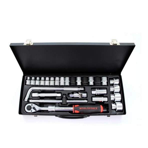 WorldForce 11350 Lokma Takımı 26 Parça S-Ultra 1/2'' Uzatmalı Cırcır