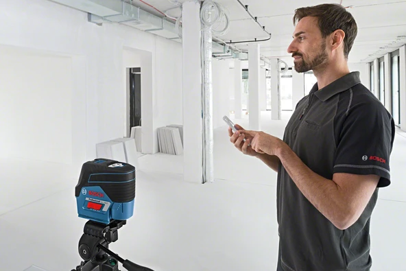 Bosch GCL 2-50 C +RM2 + BT150 Çapraz ve Noktasal Lazer - 4