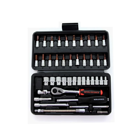 Worldforce 11502 Lokma Takımı 46 Parça S-Ultra 1/4"