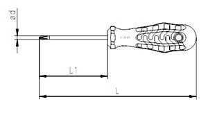 İzeltaş 4320 Yıldız Tornavida Opak Seri Ph0 3x60mm - Resim 2