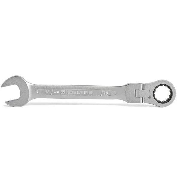 İzeltaş 0345 Mafsallı Cırcır Kombine Anahtar 8mm