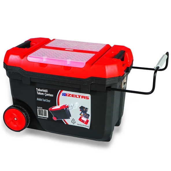 İzeltaş 8445 Tekerli Plastik Takım Çantası 28'' 380x595x420mm