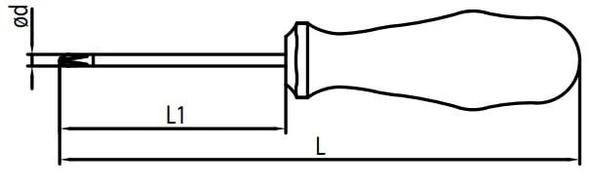 Elta 4170 Yıldız Uçlu Tornavida Opak Seri 4.5x80mm - Resim 2