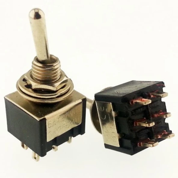 IC-147  Toggle Swıtch On-Off-(On) 6P (Mts-213) Yaylı ürün görseli