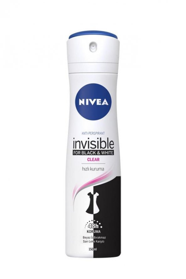 Nivea Black & White Clear Deodorant 150 ml